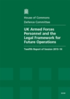 Image for UK Armed Forces personnel and the legal framework for future operations