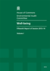 Image for Well-being : fifteenth report of session 2013-14, Vol. 1: Report, together with formal minutes, oral and written evidence
