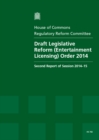 Image for Draft Legislative Reform (Entertainment Licensing) Order 2014