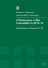Image for Effectiveness of the Committee in 2012-13