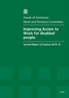 Image for Improving access to work for disabled people