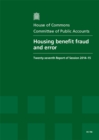 Image for Housing benefit fraud and error