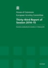 Image for Thirty-third report of Session 2014-15