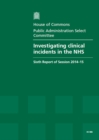 Image for Investigating clinical incidents in the NHS