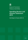 Image for Spending Review and Autumn Statement 2015