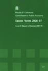Image for Excess votes 2006-07 : seventh report of session 2007-08, report, together with formal minutes