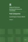 Image for Pub Companies : Seventh Report of Session 2008-09 : v. 1 : Report, Together with Formal Minutes