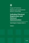 Image for Individual Electoral Registration and Electoral Administration