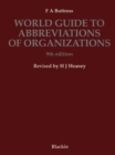 Image for World Guide to Abbreviations of Organizations