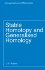 Image for Stable Homotopy and Generalised Homology