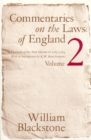 Image for Commentaries on the Laws of England, Volume 2