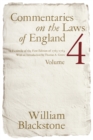 Image for Commentaries on the laws of England: a facsimilie of the first edition of 1765-1769.