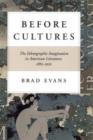 Image for Before cultures  : the ethnographic imagination in American literature, 1865-1920