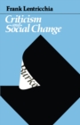 Image for Criticism and social change