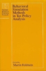 Image for Behavioral Simulation Methods in Tax Policy Analysis