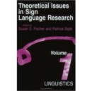 Image for Theoretical Issues in Sign Language Research