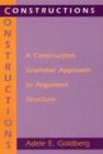 Image for Constructions – A Construction Grammar Approach to Argument Structure