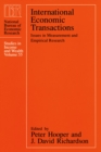 Image for International economic transactions: issues in measurement and empirical research : v.55