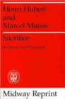 Image for Sacrifice : Its Nature and Functions