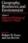 Image for Geography, Resources and Environment : v. 1 : Selected Writings
