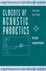 Image for Elements of Acoustic Phonetics