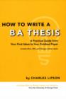 Image for How to write a BA thesis  : a practical guide from your first ideas to your finished paper