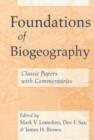 Image for Foundations of Biogeography