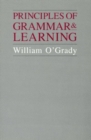 Image for Principles of Grammar and Learning