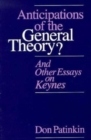Image for Anticipations of the General Theory? : And Other Essays on Keynes