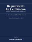 Image for Requirements for certification of teachers, counselors, librarians, administrators for elementary and secondary schools, 2019-2020