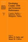 Image for Developing country debt and economic performance.: (Country studies _ Indonesia, Korea, Philippines, Turkey) : Vol.3,