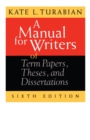 Image for A Manual for Writers of Term Papers, Theses and Dissertations