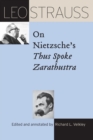 Image for Leo Strauss on Nietzsche&#39;s &quot;Thus Spoke Zarathustra&quot;