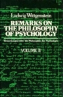 Image for Remarks on the Philosophy of Psychology V 2 (Cloth)