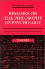Image for Remarks on the Philosophy of Psychology