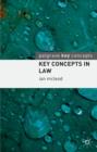 Image for Key Concepts in Law