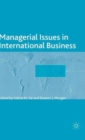Image for Managerial issues in international business