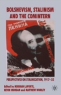 Image for Bolshevism, Stalinism and the Comintern  : perspectives on Stalinization, 1917-53