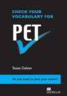 Image for Check Your Vocabulary for PET