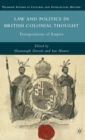 Image for Law and politics in British colonial thought  : transpositions of empire