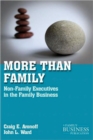 Image for More than family  : non-family executives in the family business