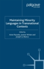 Image for Maintaining minority languages in transnational contexts