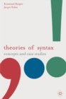 Image for Theories of syntax  : concepts and case studies