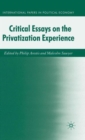 Image for Critical Essays on the Privatisation Experience