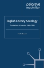 Image for English literary sexology: translations of inversion, 1860-1930