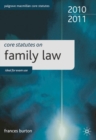 Image for Core Statutes on Family Law