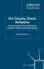 Image for One company, diverse workplaces: the social construction of employment practices in Western and Eastern Europe