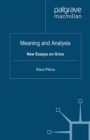 Image for Meaning and analysis: new essays on Grice