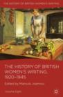 Image for The history of British women&#39;s writingVolume eight,: 1920-1945