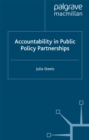 Image for Accountability in public policy partnerships